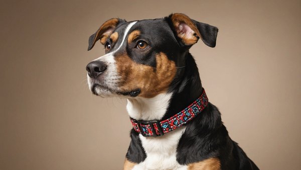 Colliers pour chiens élégants et confortables en tissu et polyester